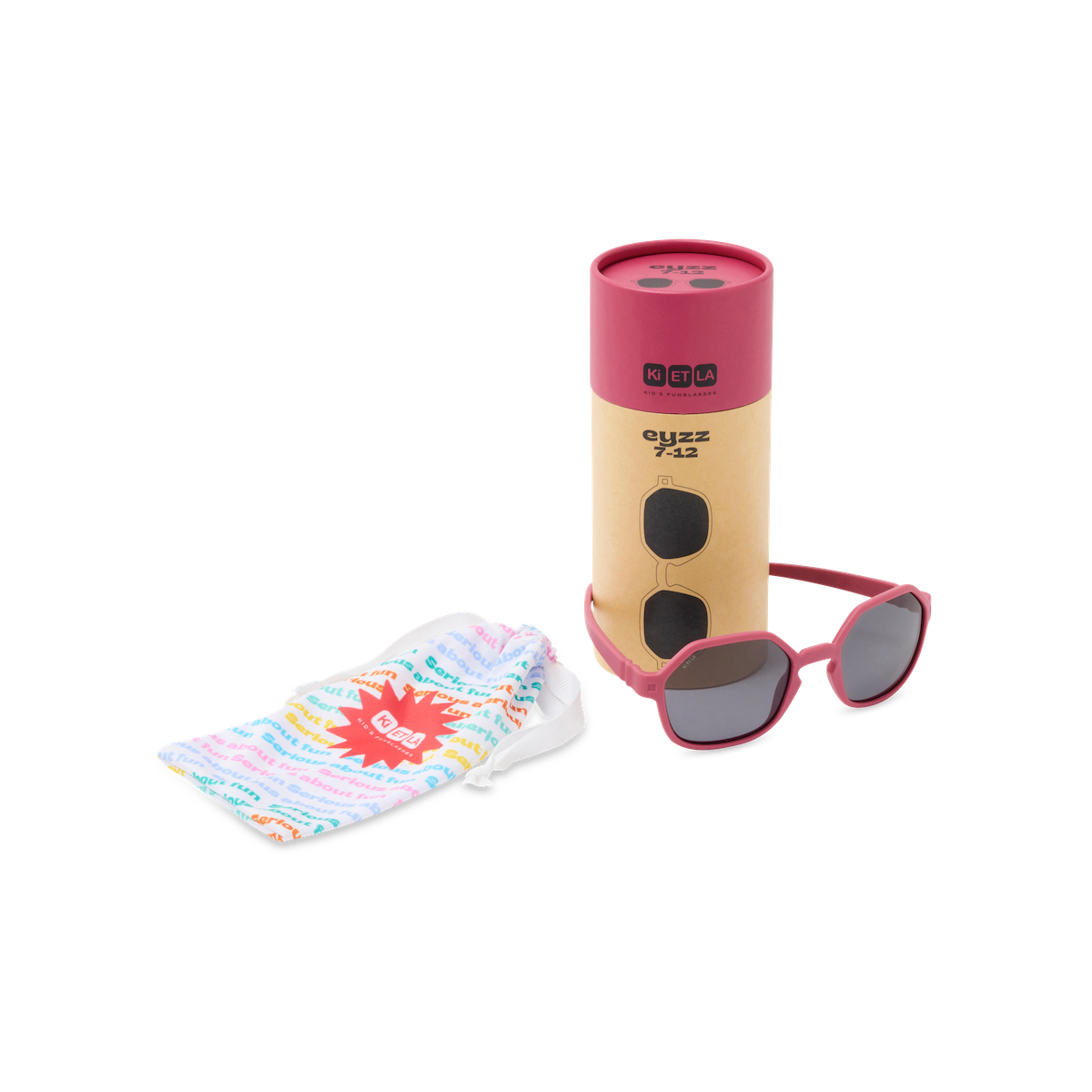 Ki ET LA Sunglasses EYZZ 7-12 Yrs Raspberry