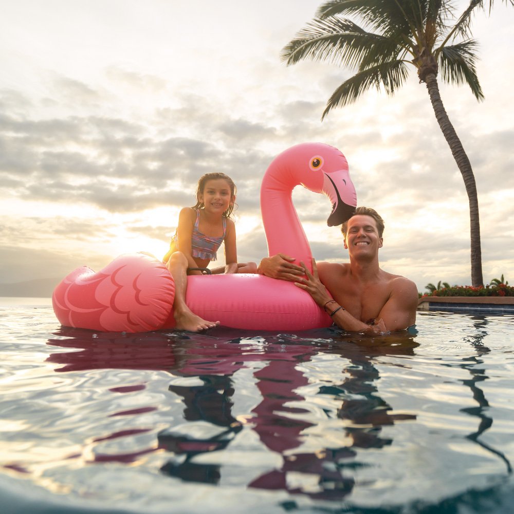 INTEX Pink Flamingo Ride-On