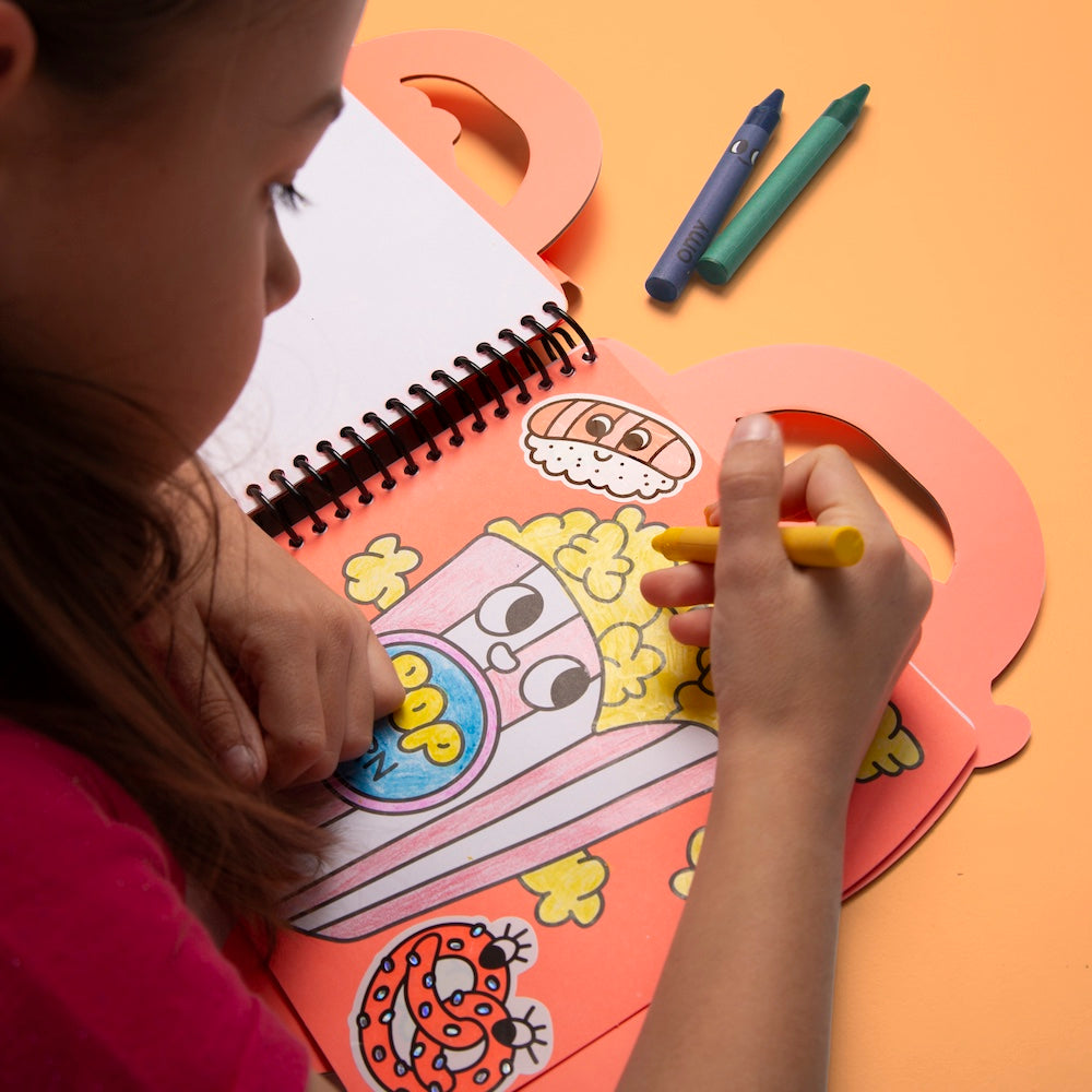 OMY Super Colouring & Stickers Book - Yummy