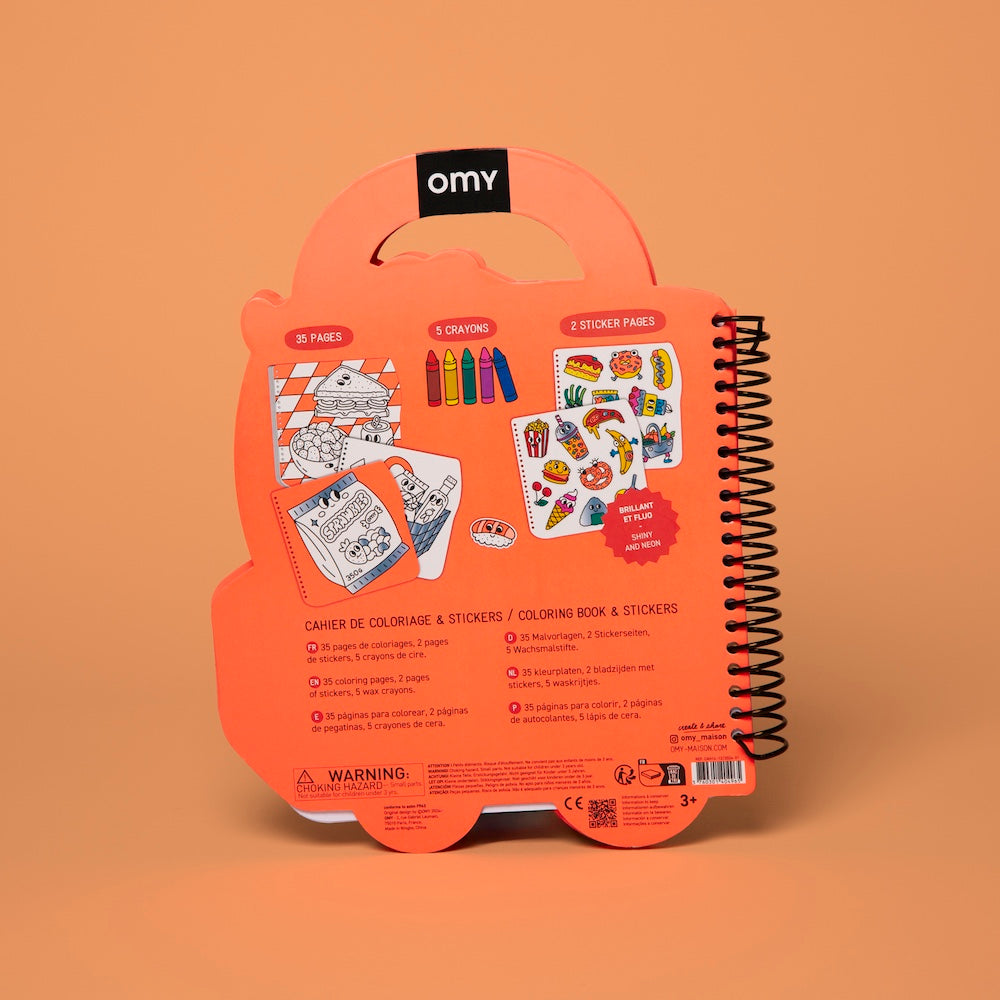 OMY Super Colouring & Stickers Book - Yummy