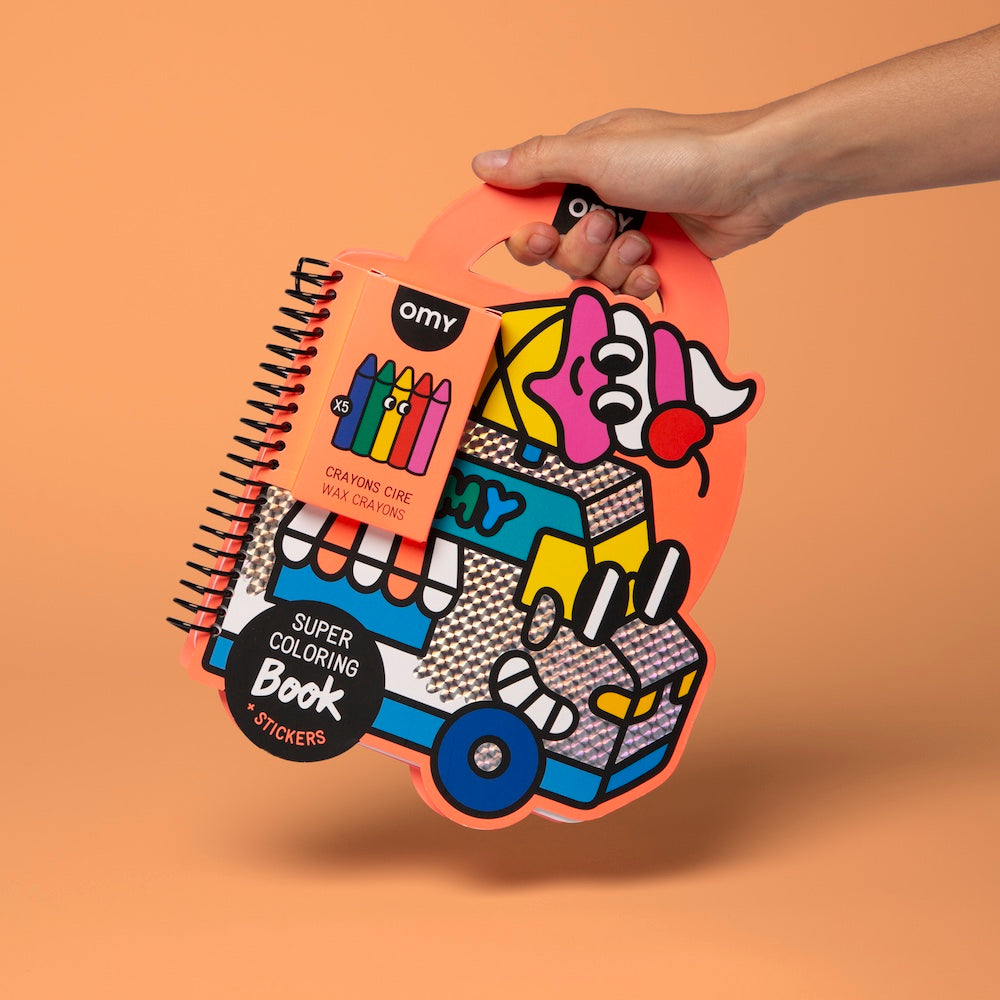 OMY Super Colouring & Stickers Book - Yummy