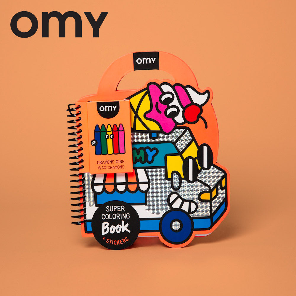 OMY Super Colouring & Stickers Book - Yummy