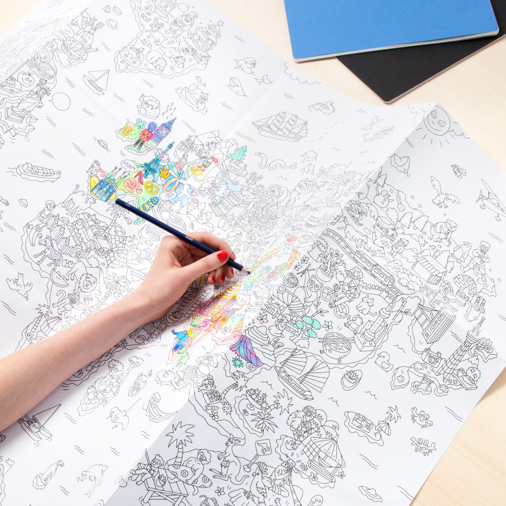 OMY XXL Colouring Poster - Atlas