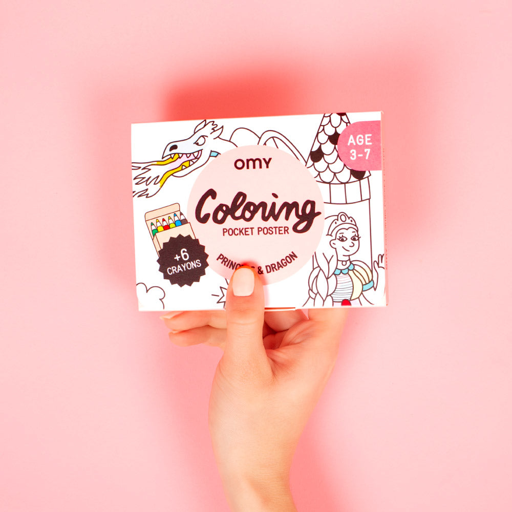 OMY Pocket Colouring - Princesses & Dragons