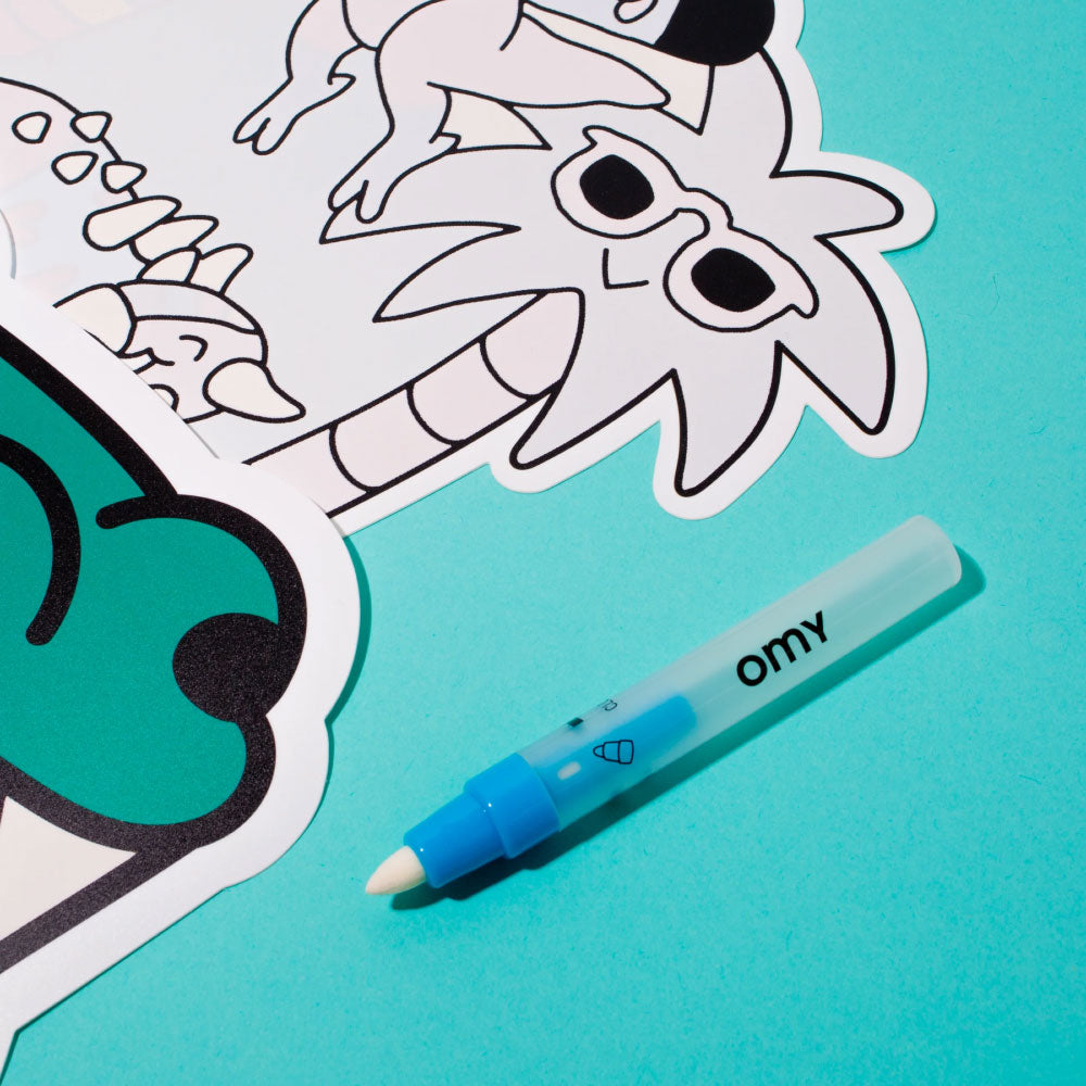 OMY Magic Water Colouring Placemats - Dino