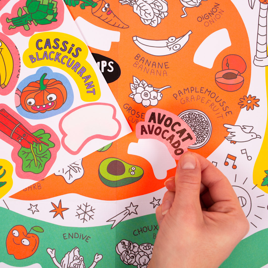 OMY School Posters - Fruits & Vegetables
