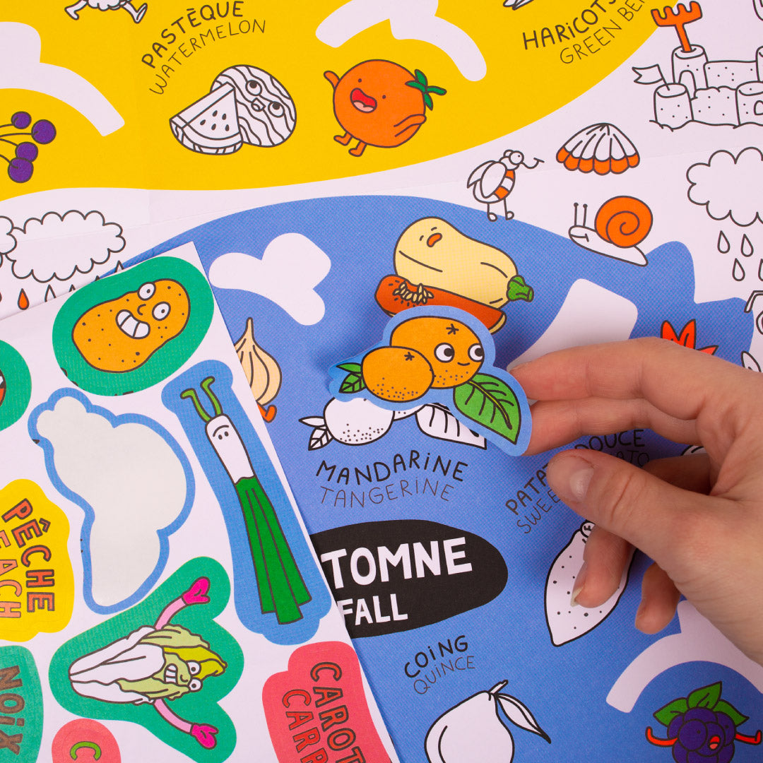 OMY School Posters - Fruits & Vegetables