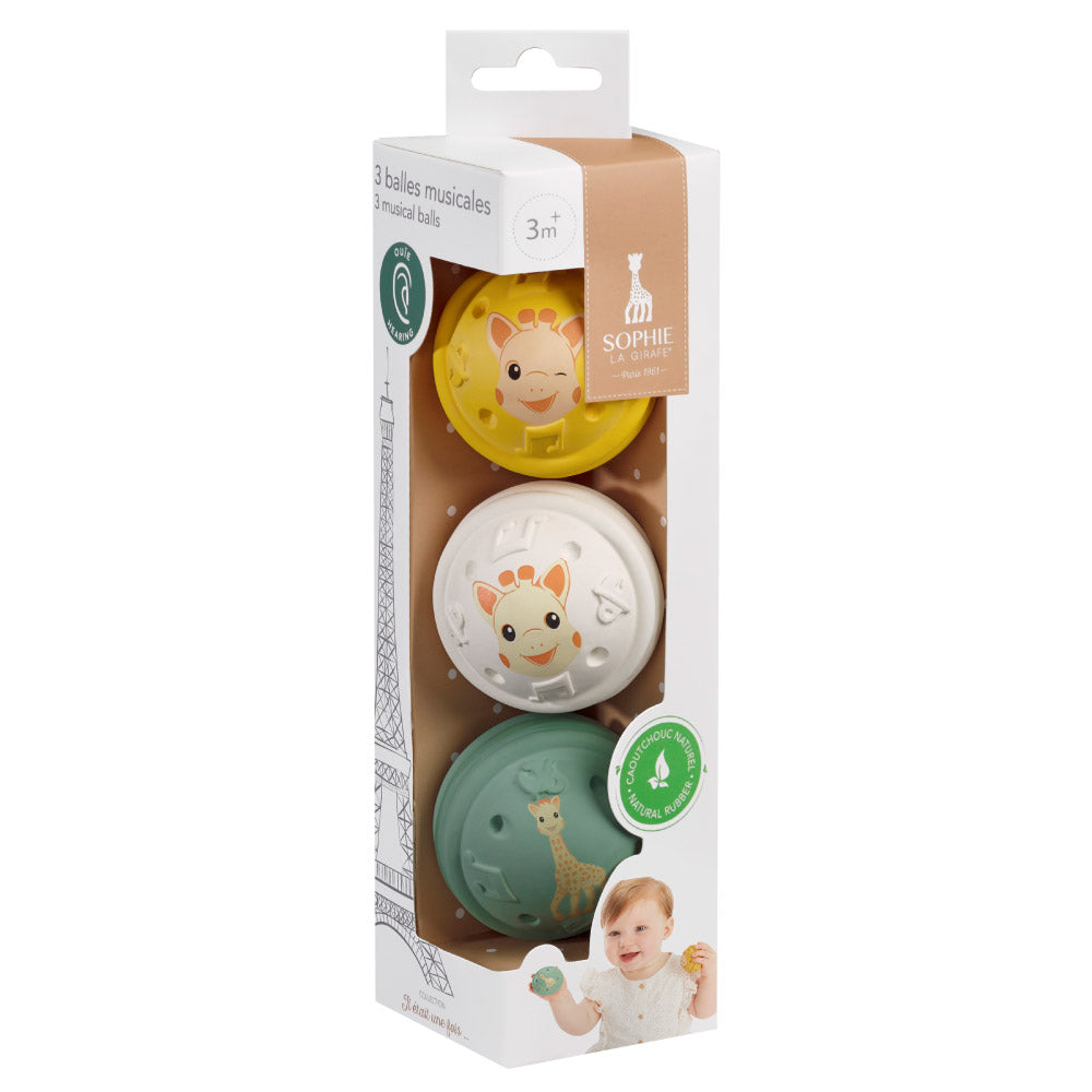 Sophie la girafe Natural Rubber Musical Balls