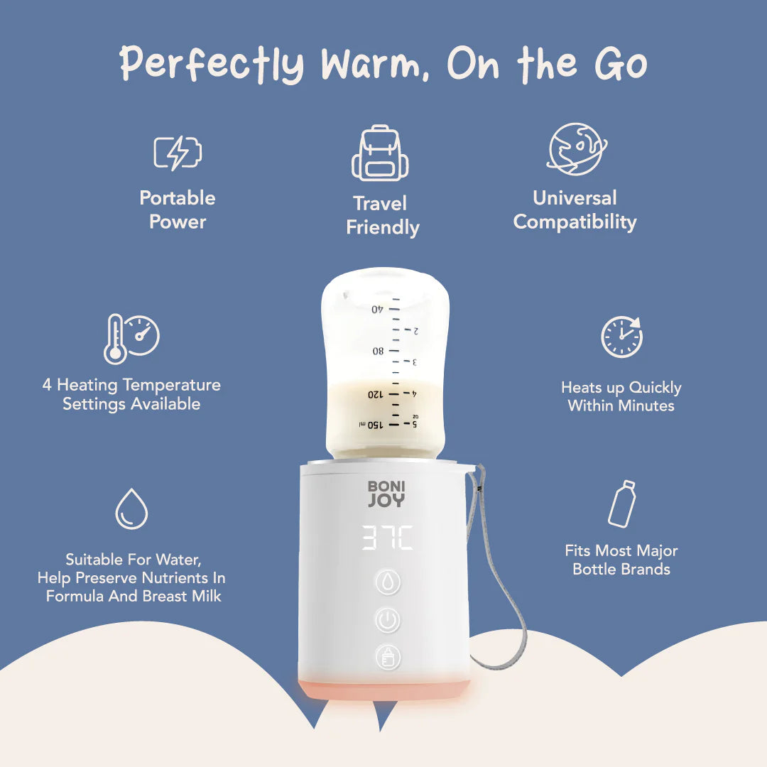 Bonijoy HeatBuddeeGO™ Portable Baby Bottle Warmer