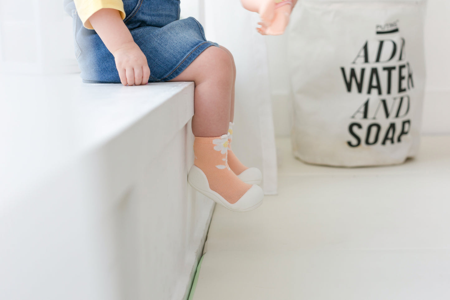 attipas Toddler Shoes - Flower Series (Peach)