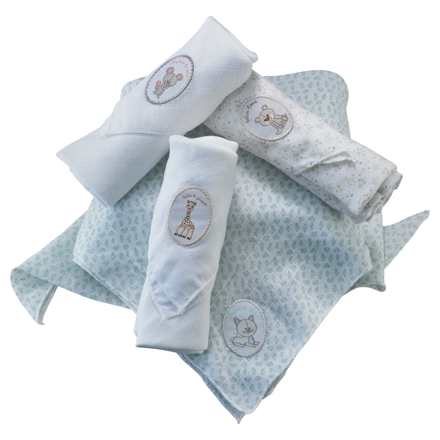 Sophie la girafe Set of 4 Swaddles