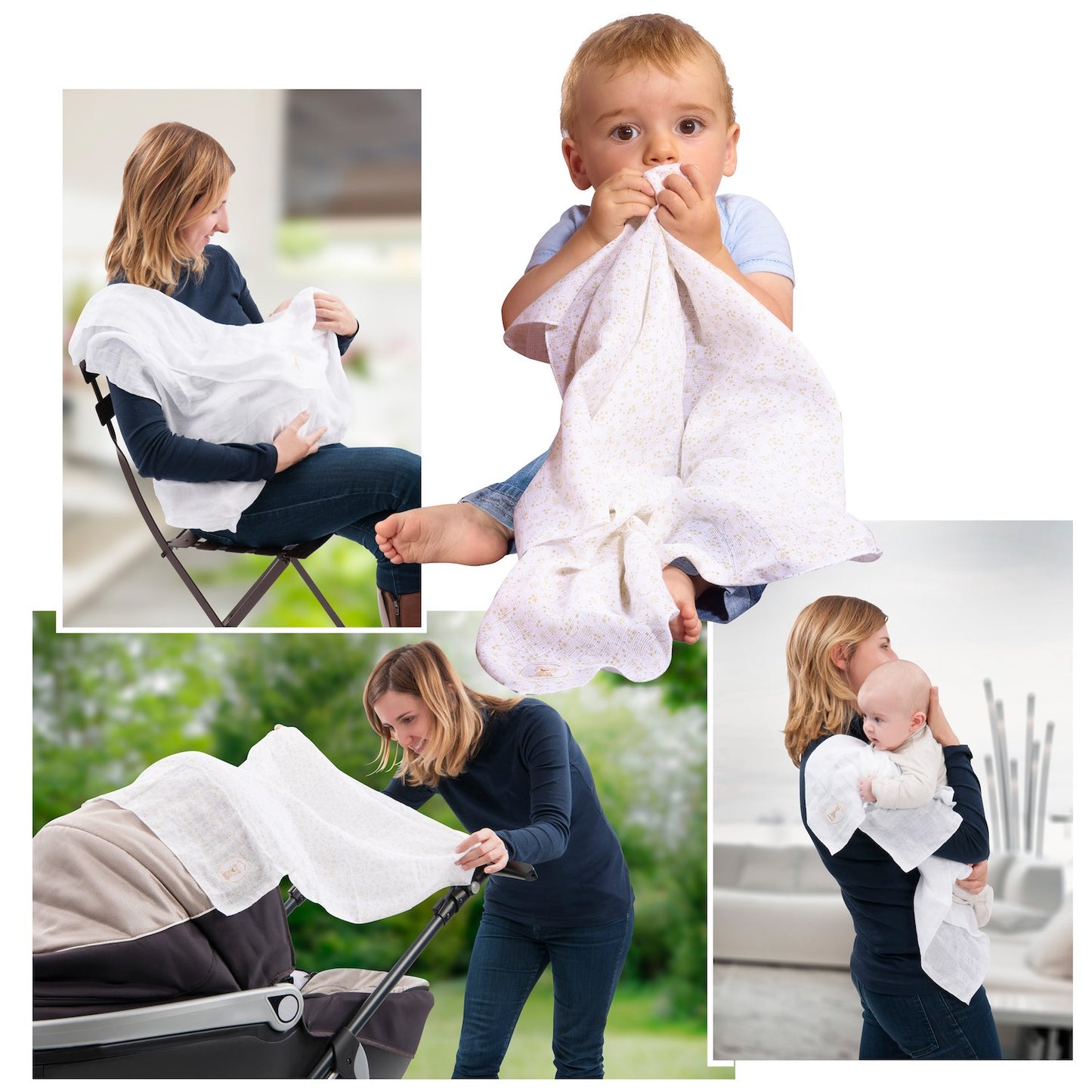 Sophie la girafe Set of 4 Swaddles