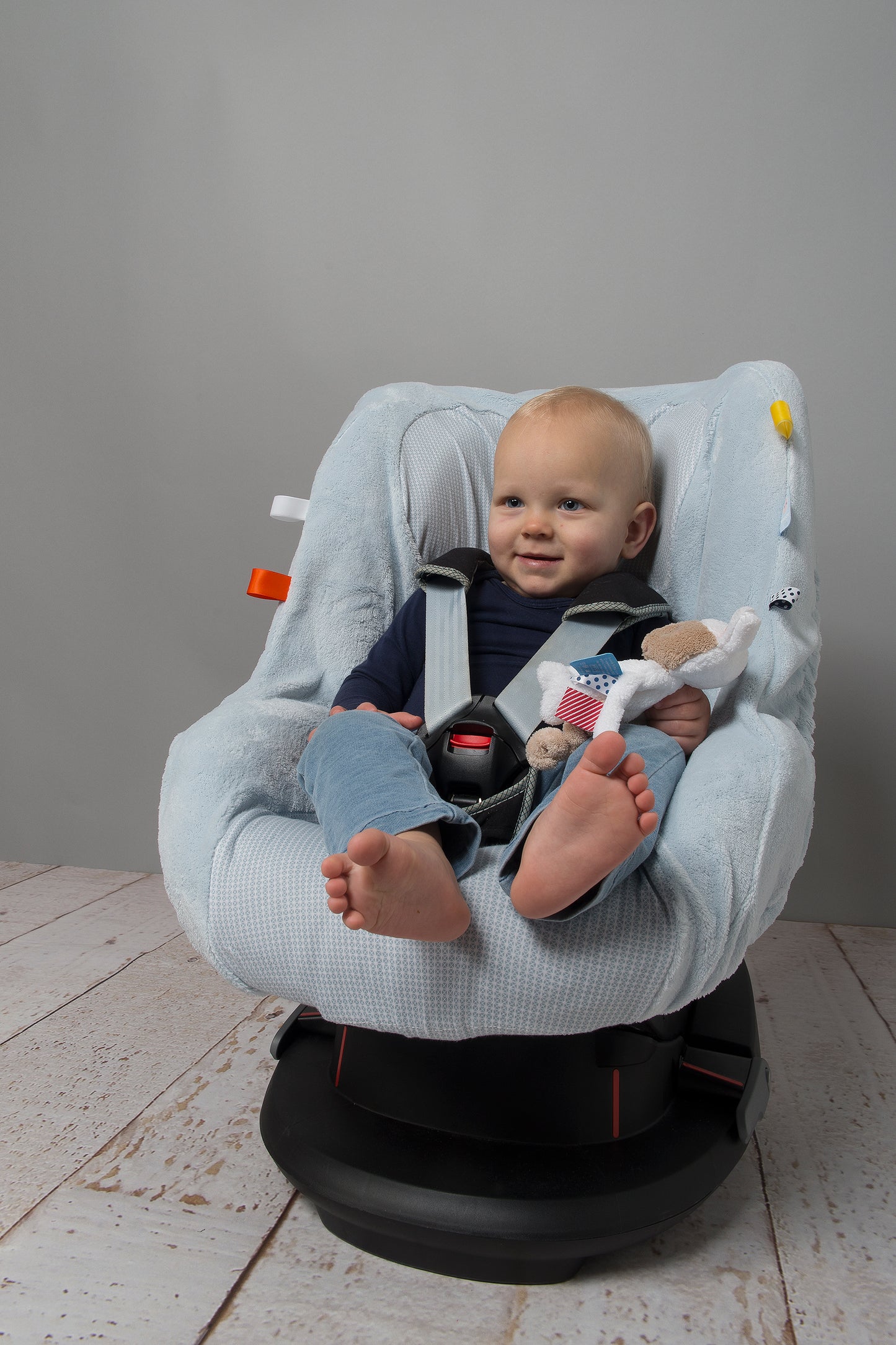Snoozebaby Carseat Cover - Fading Blue