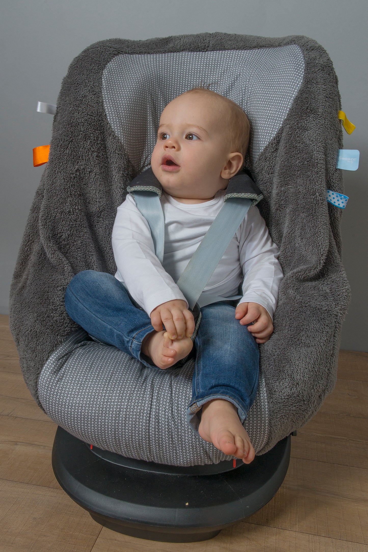 Snoozebaby Carseat Cover - Storm Grey