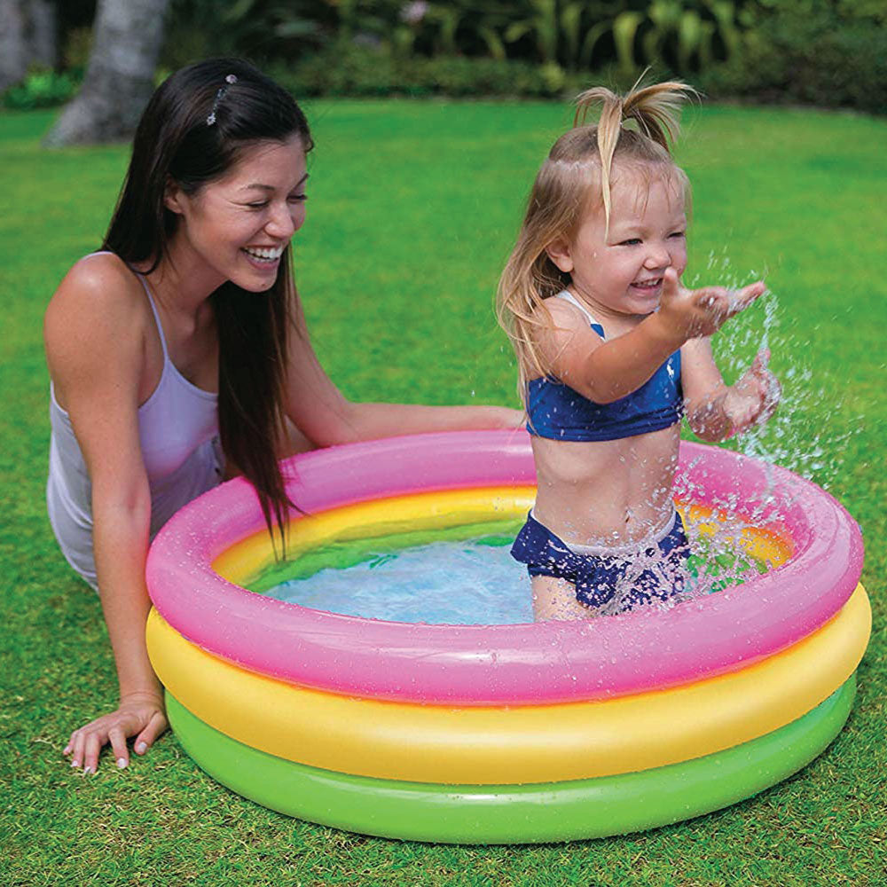 INTEX Sunset 3-ring Inflatable Baby Pool (85cm x 25cm)