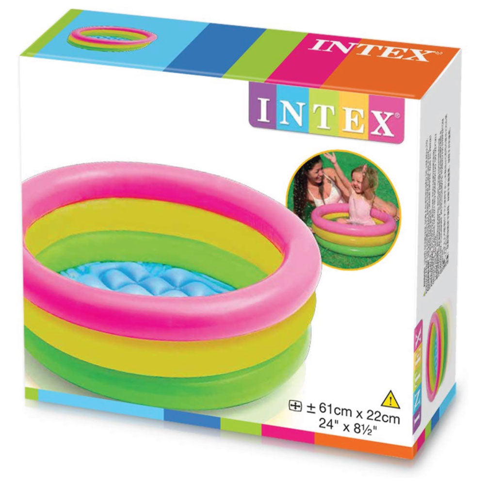INTEX Sunset 3-ring Inflatable Baby Pool (85cm x 25cm)