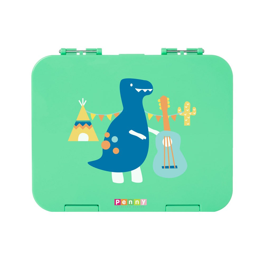 Penny Scallan Design 6-Compartment Large Bento Box - Dino Rock