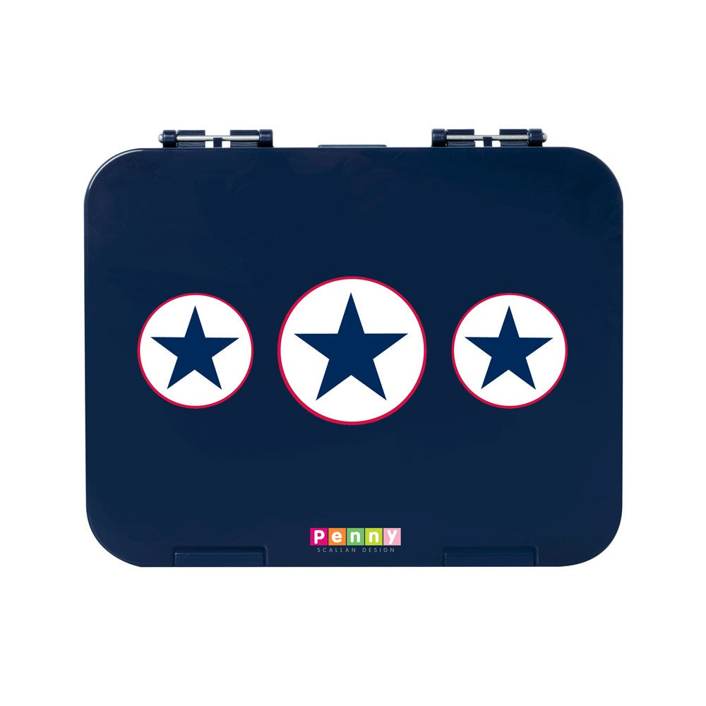 Penny Scallan Design 6-Compartment Large Bento Box - Navy Star