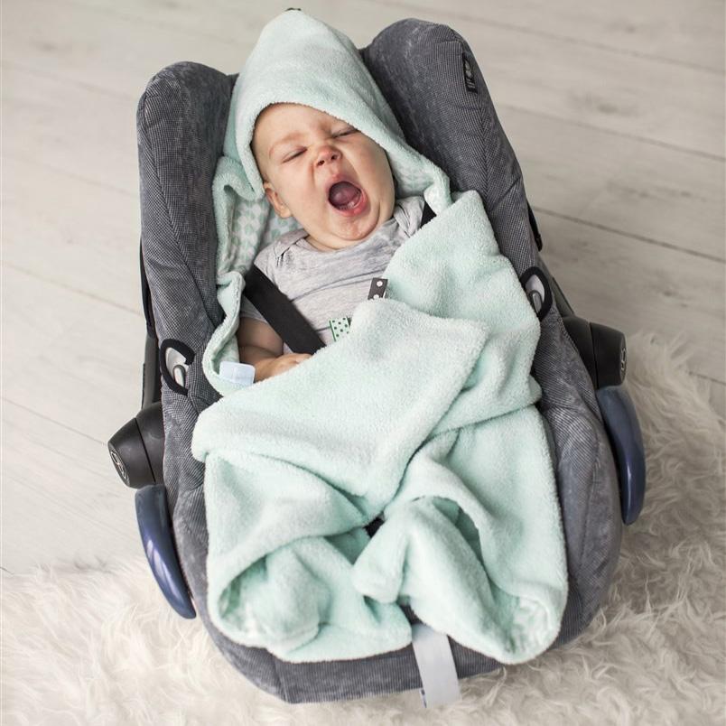 Snoozebaby - Trendy Wrapping Wrap Blanket - Fresh Mint