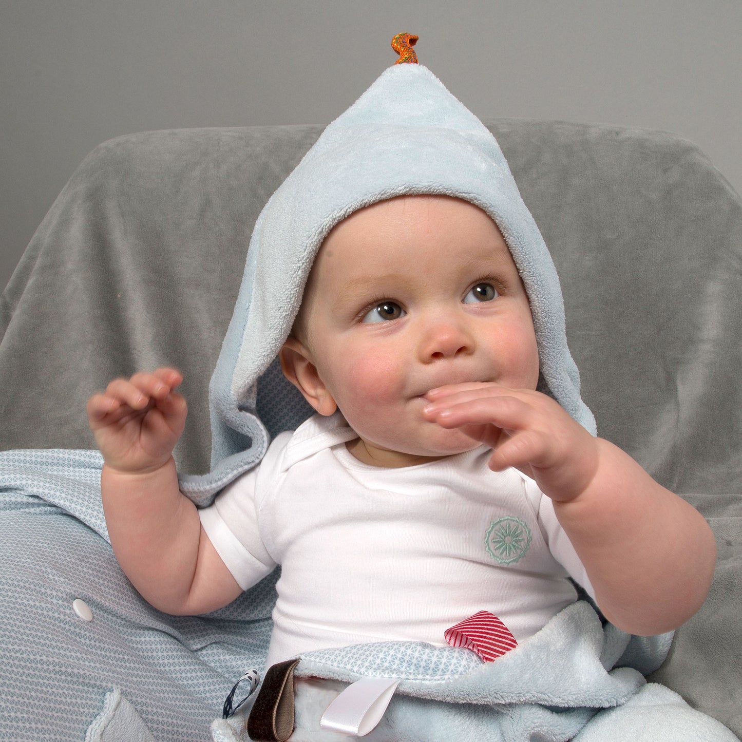 Snoozebaby - Trendy Wrapping Wrap Blanket - Fading Blue