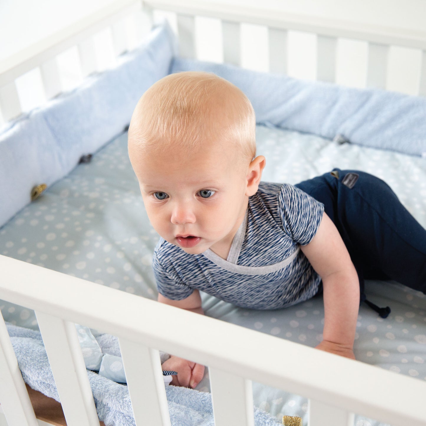 Snoozebaby - Cheerful Playing Playmat - Cloudy Blue
