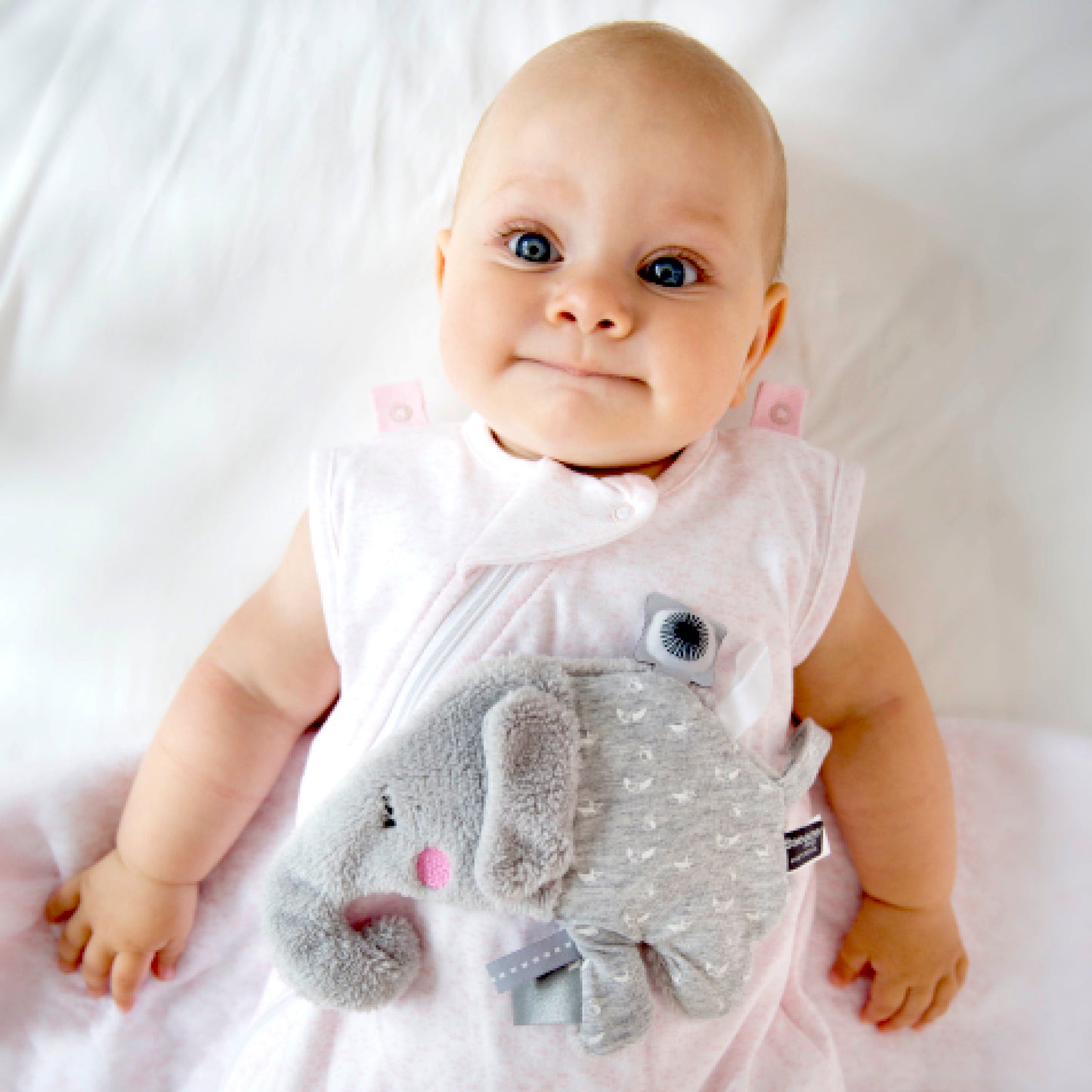 Snoozebaby Sensory Cuddle Toy Elly Elephant