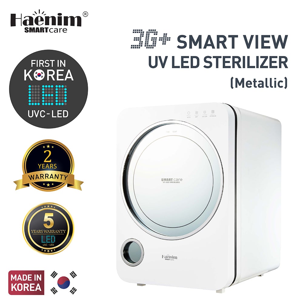 Haenim 3G+ Smart View UVC-LED Electric Sterilizer - White Black