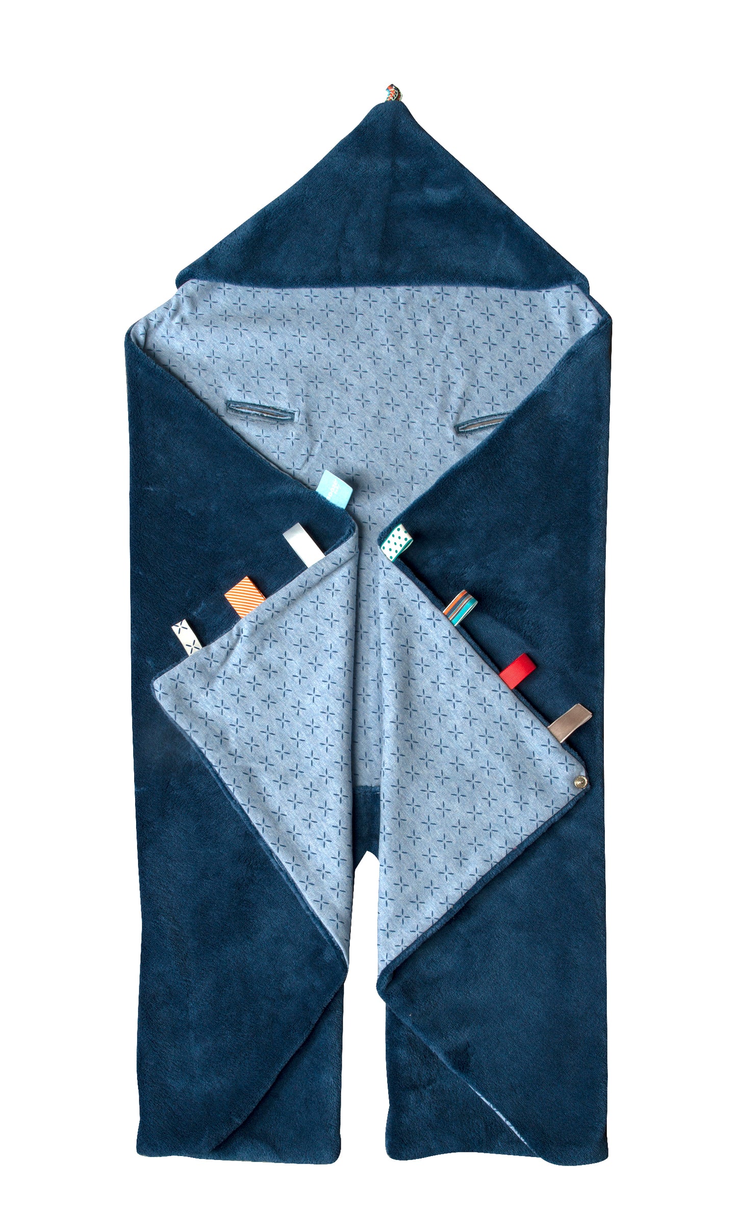 Snoozebaby Wrap Blanket - Trendy Wrapping Indigo Blue