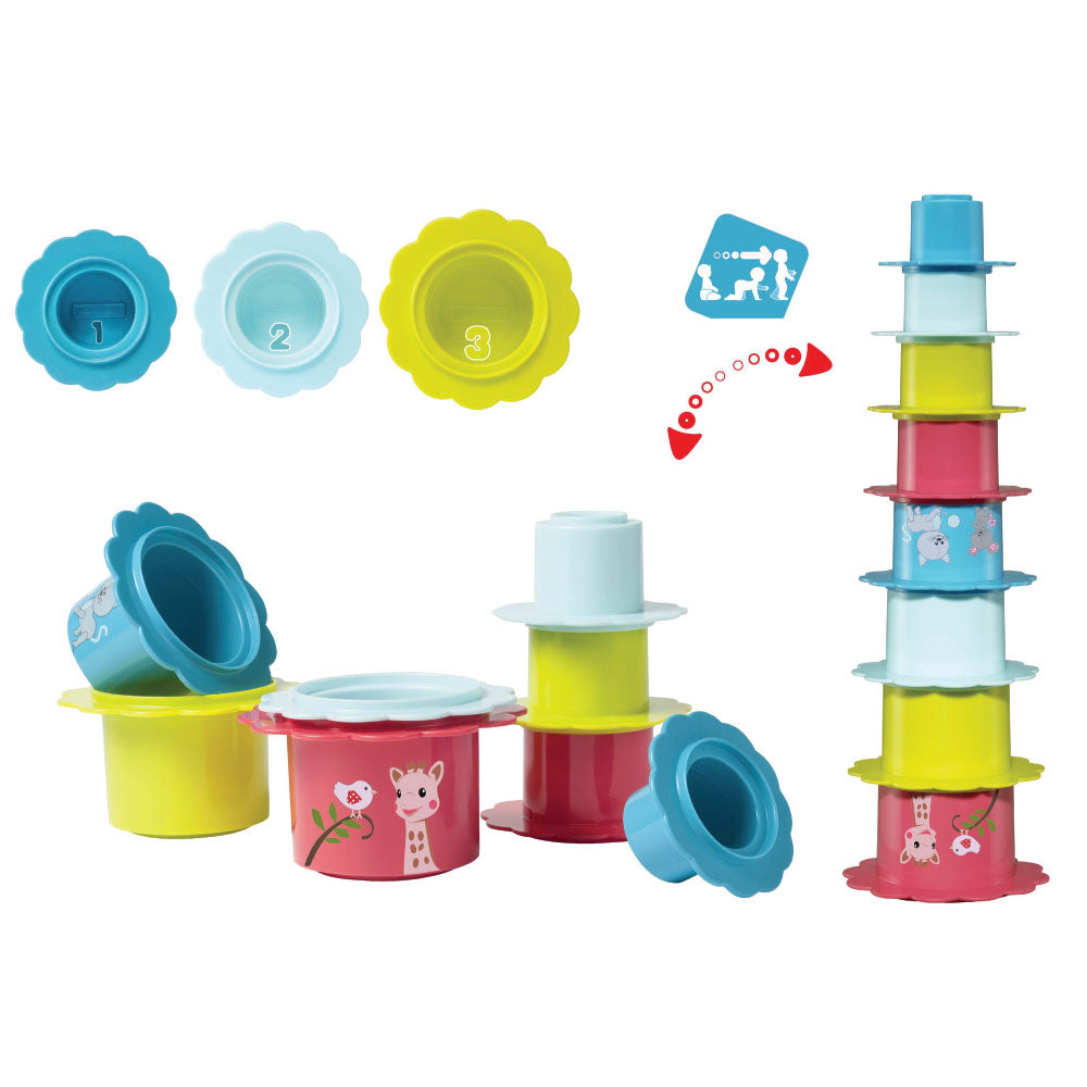 Sophie la girafe Stacking Flowers