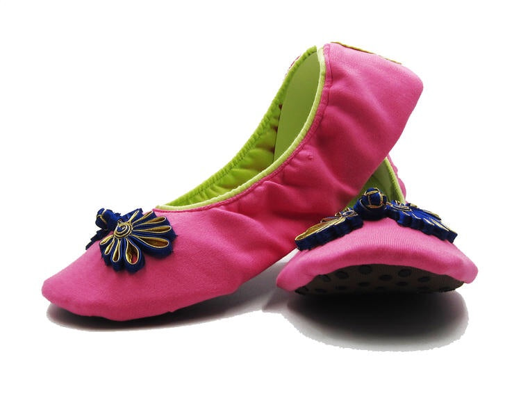 The Plush Shop Handmade Indoor Slippers - Original Pink