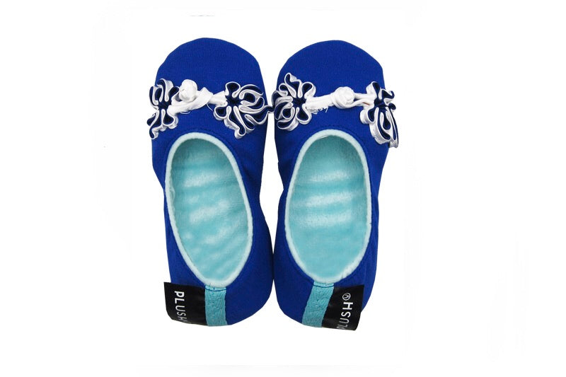The Plush Shop Handmade Indoor Slippers - Unique Blue