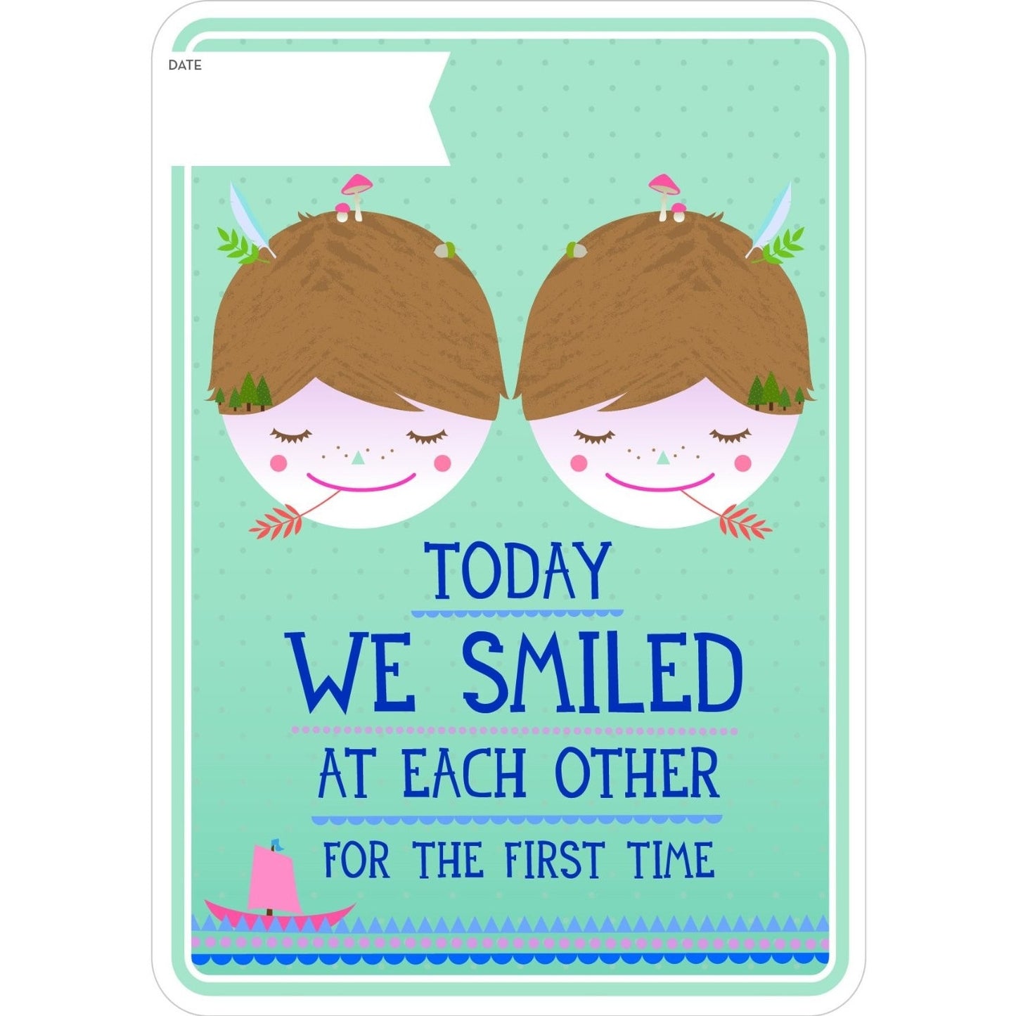 Milestone Baby Twins Cards