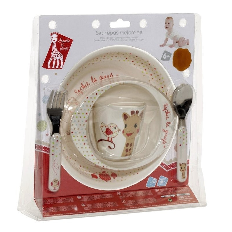 Sophie the Giraffe Melamine meal-time set - Kiwi version