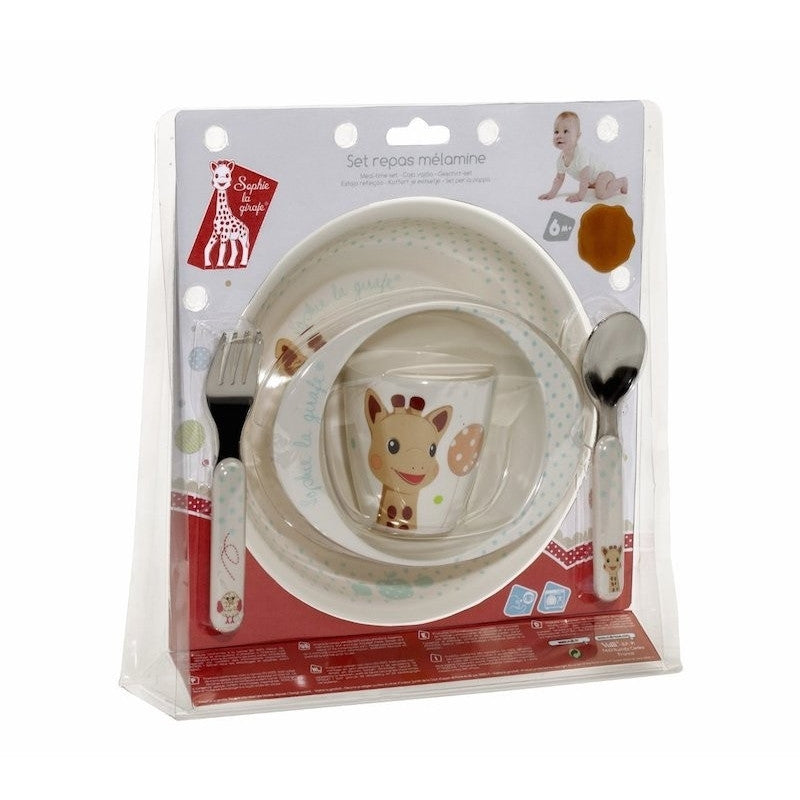 Sophie the Giraffe Melamine meal-time set - Balloons version