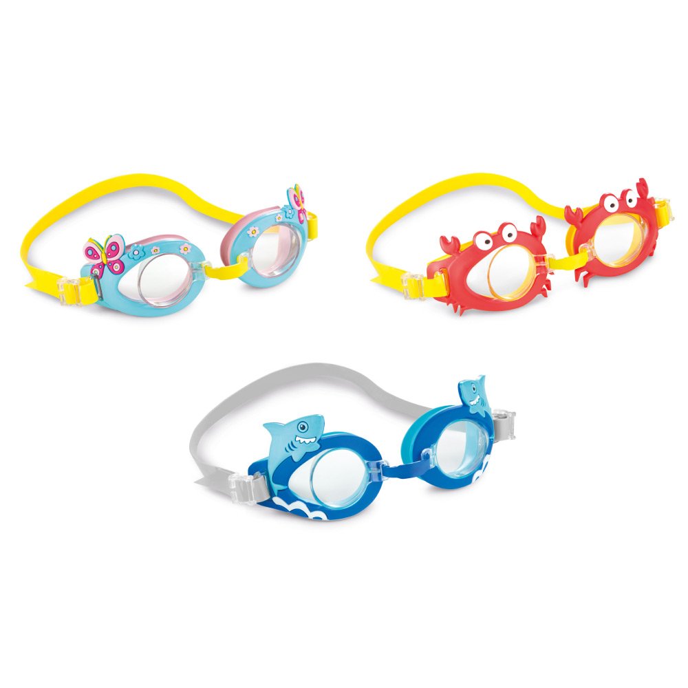 INTEX Fun Goggles (Ages 3-8), 3 Styles
