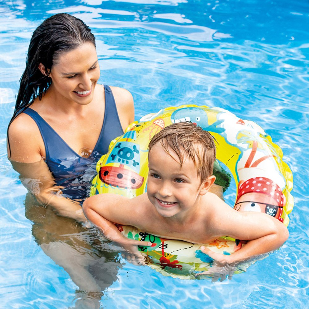 INTEX Lively Print Swim Rings For Ages 6-10