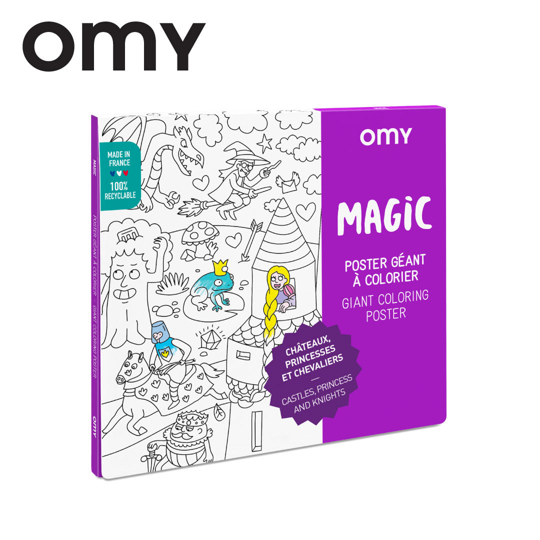 OMY Giant Coloring Poster - Magic (100 x 70cm)