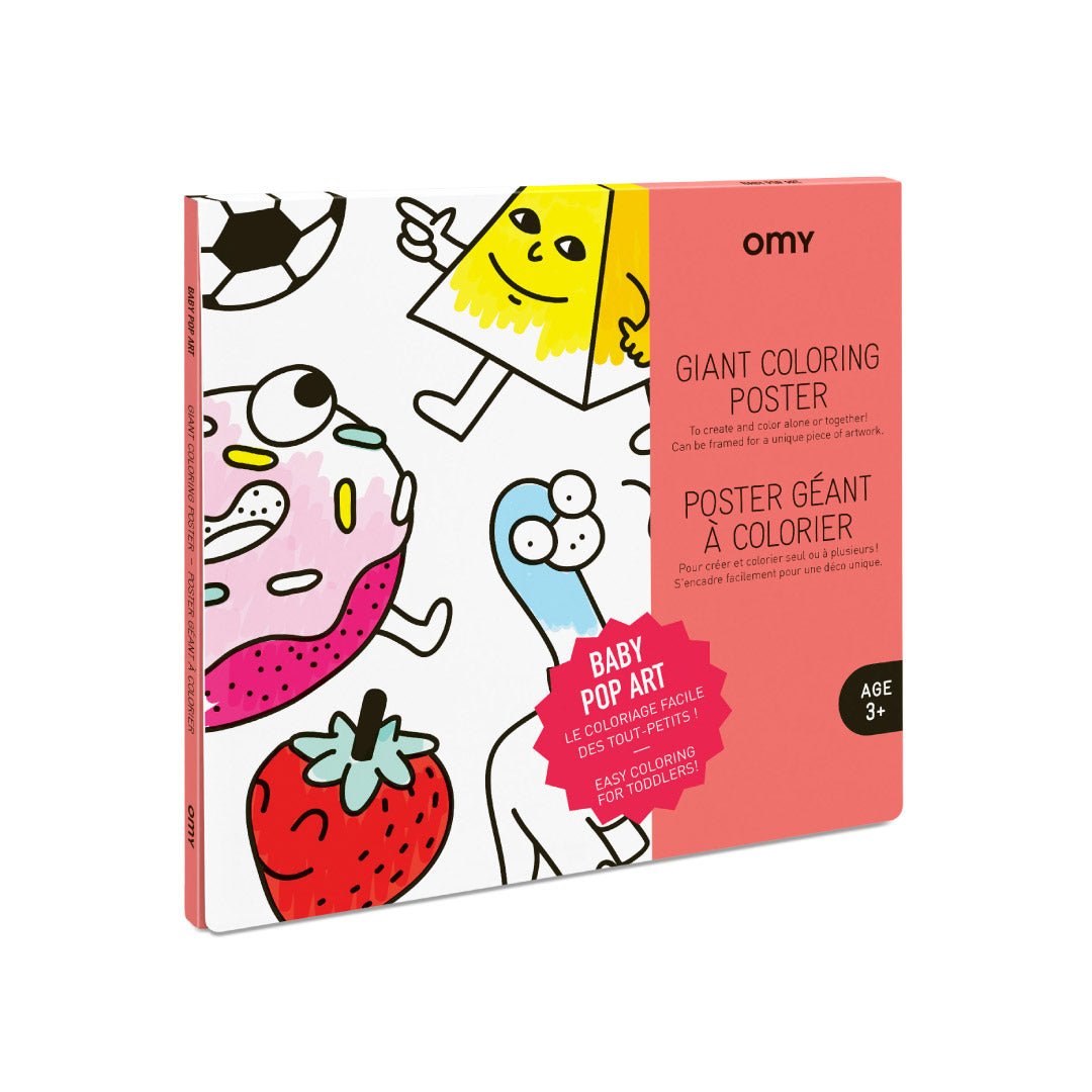 OMY Giant Coloring Poster - Baby Pop Art (100 x 70cm)