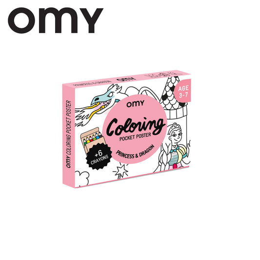 OMY Pocket Colouring - Princesses & Dragons
