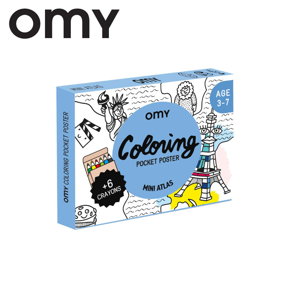 OMY Pocket Colouring - Mni Atlas