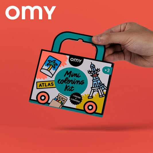 OMY Mini Pocket Colouring Kit - Atlas