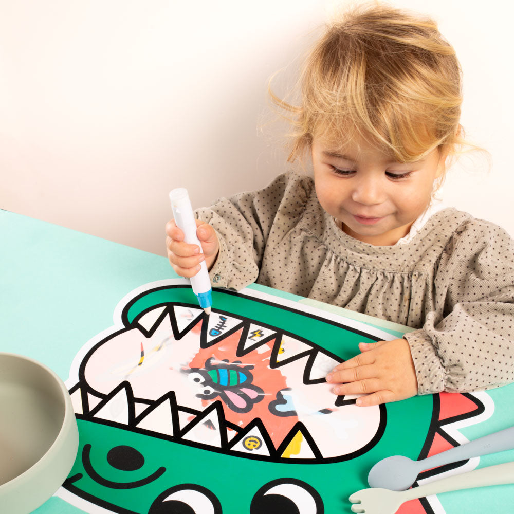 OMY Magic Water Colouring Placemats - Dino