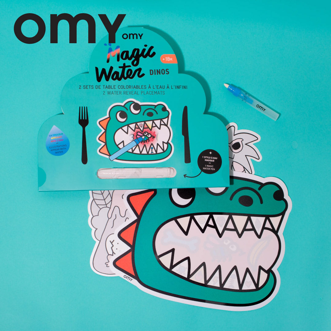 OMY Magic Water Colouring Placemats - Dino