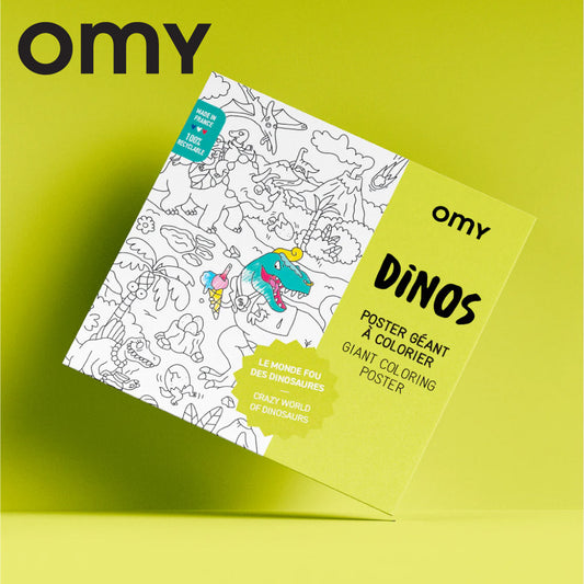 OMY Giant Coloring Poster - Dinos (100 x 70cm)