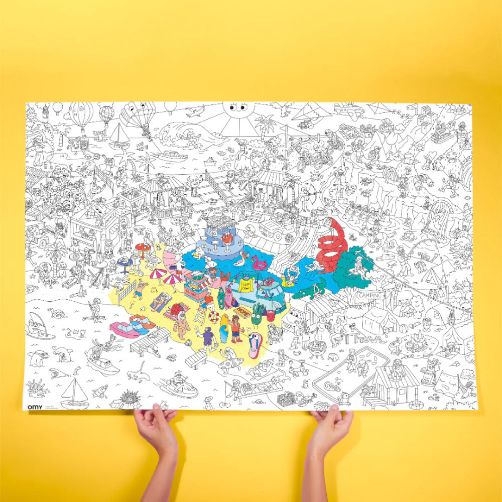 OMY Giant Colouring Poster - I Love Summer