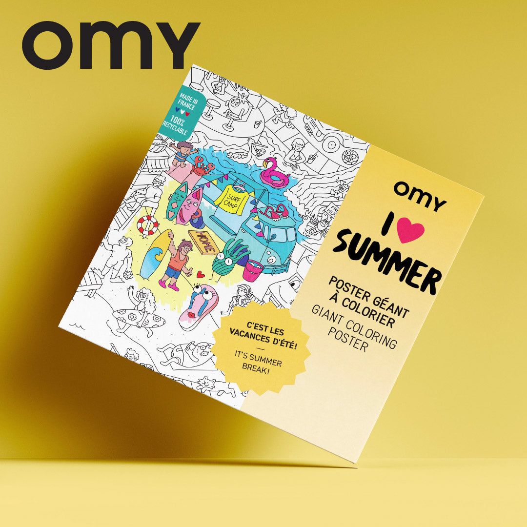 OMY Giant Colouring Poster - I Love Summer