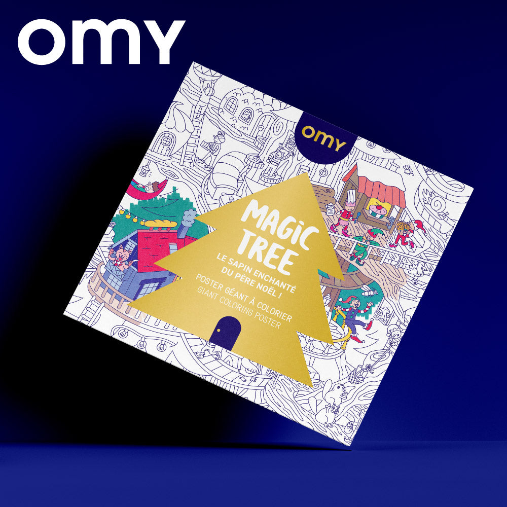 OMY Giant Colouring Poster - Christmas Tree City