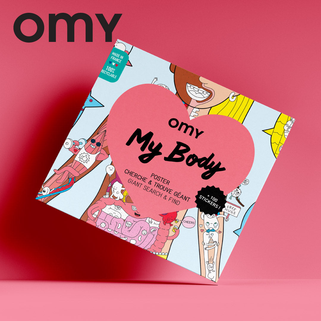 OMY Giant Poster & Stickers - My Body (100 x 70cm)