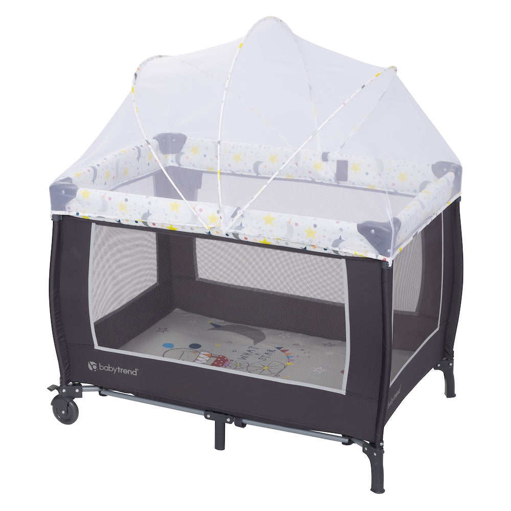 Baby Trend Lil'Snooze Deluxe II Nursery Center Playard - Twinkle Twinkle Little Moon