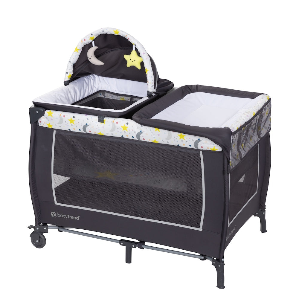 Baby Trend Lil'Snooze Deluxe II Nursery Center Playard - Twinkle Twinkle Little Moon
